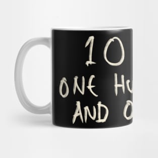 Hand Drawn Letter Number 101 One Hundred And One Mug